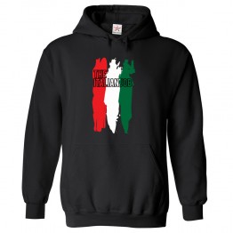 The Italian Flag Graphic Printed Job Fan Hoodie in Kids and Adults size